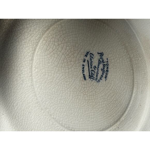 Royal Staffordshire "Tonquin" pattern Dessert Plate Designed by Clarice Cliff - Picture 7 of 9